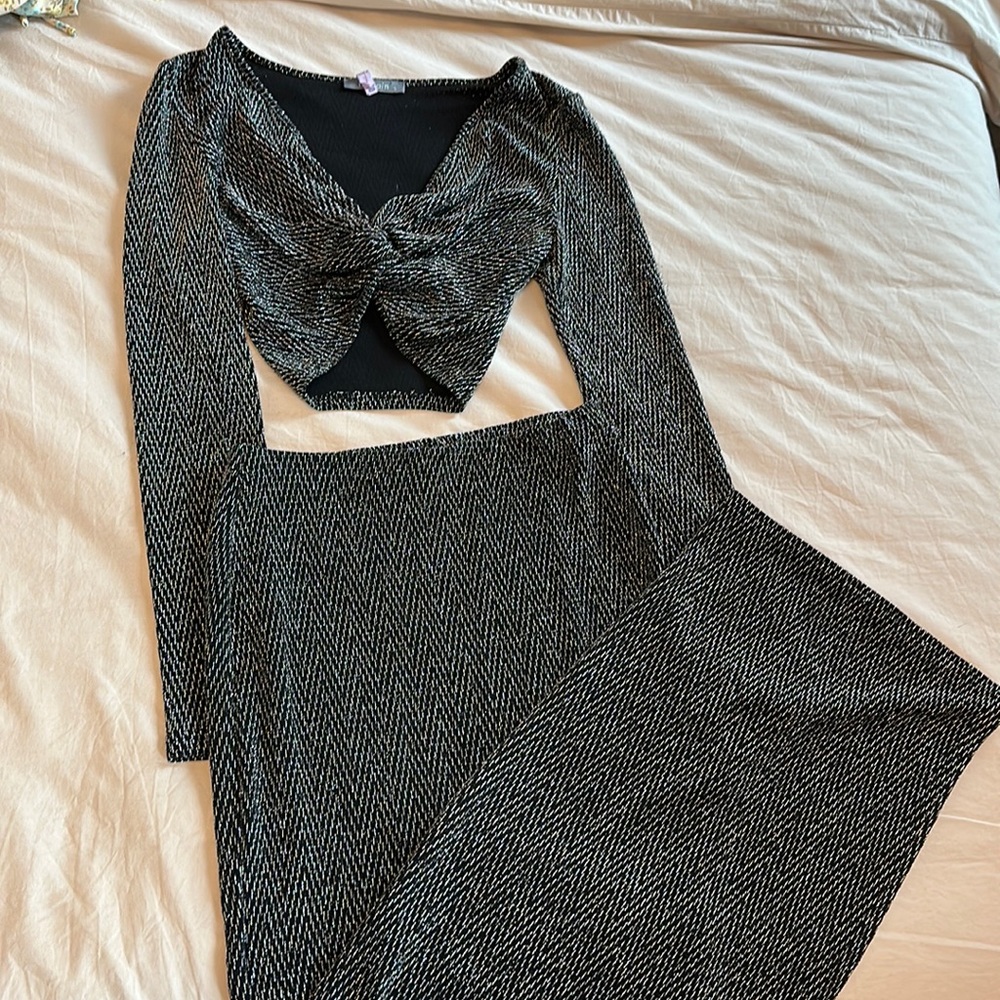 Lily Rain, Matching Crop and Skirt Set, Size Small, Worn Once